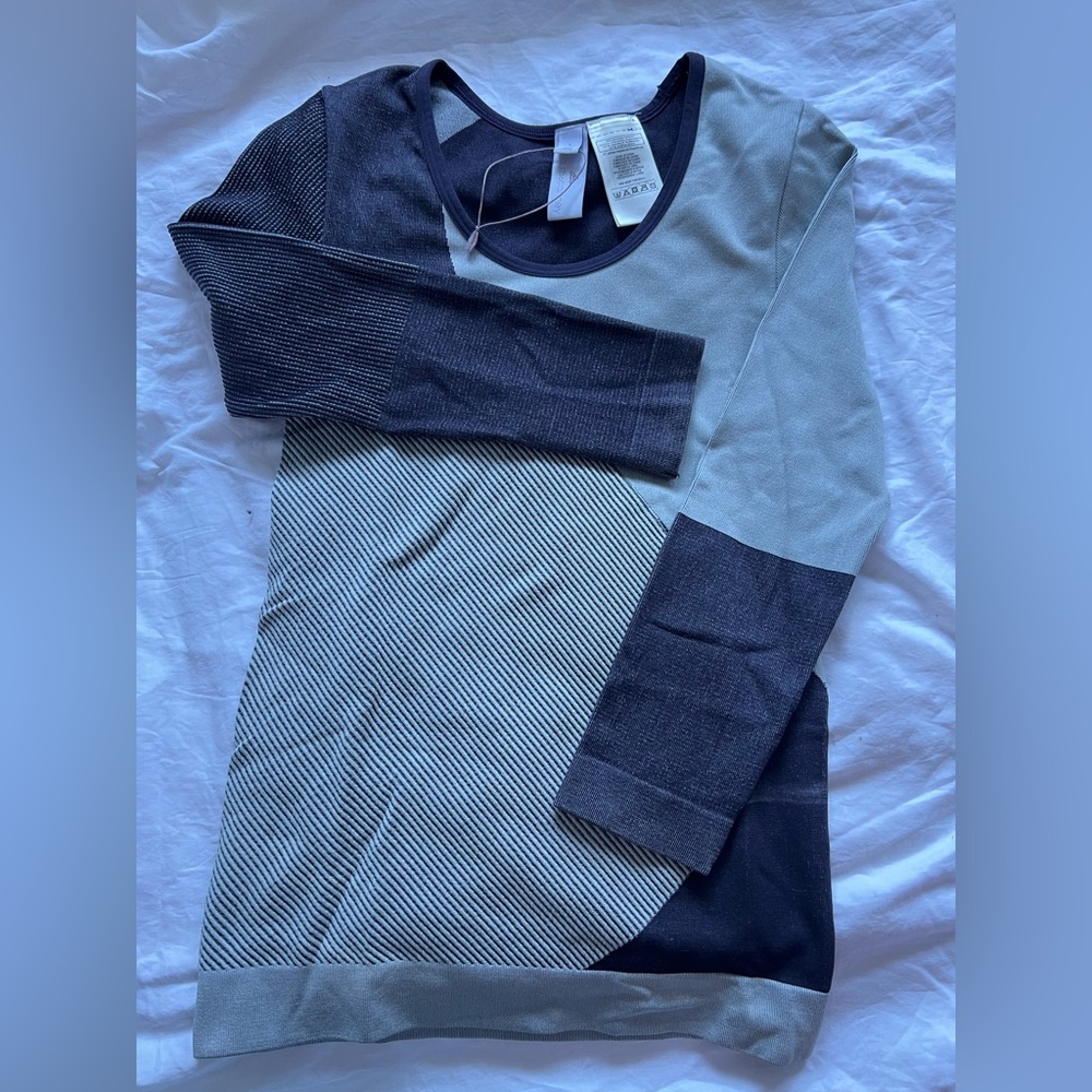 Stella mcCartney adidas Women's Two-Tone Crew Neck top